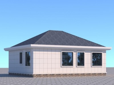 一层欧式风格别墅 尺寸:12mX9.8m图2